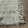 thumbnail image 3 of Safavieh Dip Dye Flower Distressed Wool Area Rug, Gray/Charcoal, 5' x 8', 3 of 7