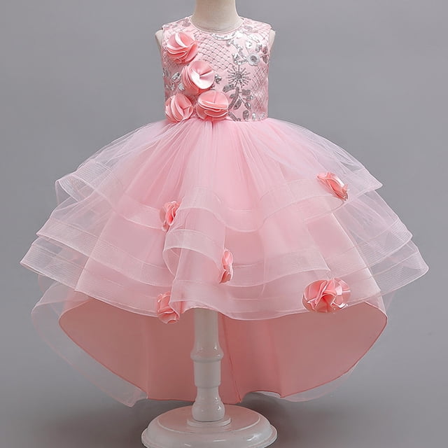 Nouvelle Robe de Princesse d'Été pour Sentier, Robe de Spectacle de Garçon aux Fleurs, Robe d'Hôte de Spectacle de Piano, Robe de Performance, Décalcomanie à Paillettes, Robe de Soirée Mode pour 3-12 Ans