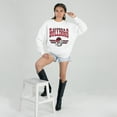 thumbnail image 3 of Women's Gameday Couture White Georgia Bulldogs Oversized Premium Fleece Sweatshirt, 3 of 5