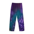 thumbnail image 5 of Daiia Men'S Purple And Green Glitter Pants,Bottoms Sleep Lounge,Pajama Pants,Pj Bottoms Drawstring And Pockets-Xx-Large, 5 of 9