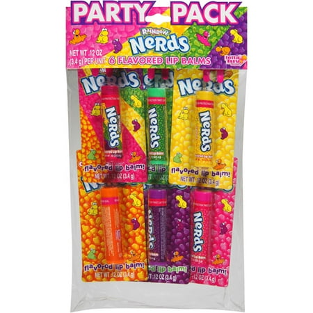 Rainbow Nerds Flavored Lip Balms Party Pack, 0.12 oz, 6 ...