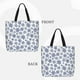 thumbnail image 2 of Fotbe Dark Blue Snowflakes Bolsa Tote con Estampado para Mujer, Bolsos con Cremallera, Bolsa de Hombro Casual de Gran Capacidad con Bolsillos Internos, 2 of 7