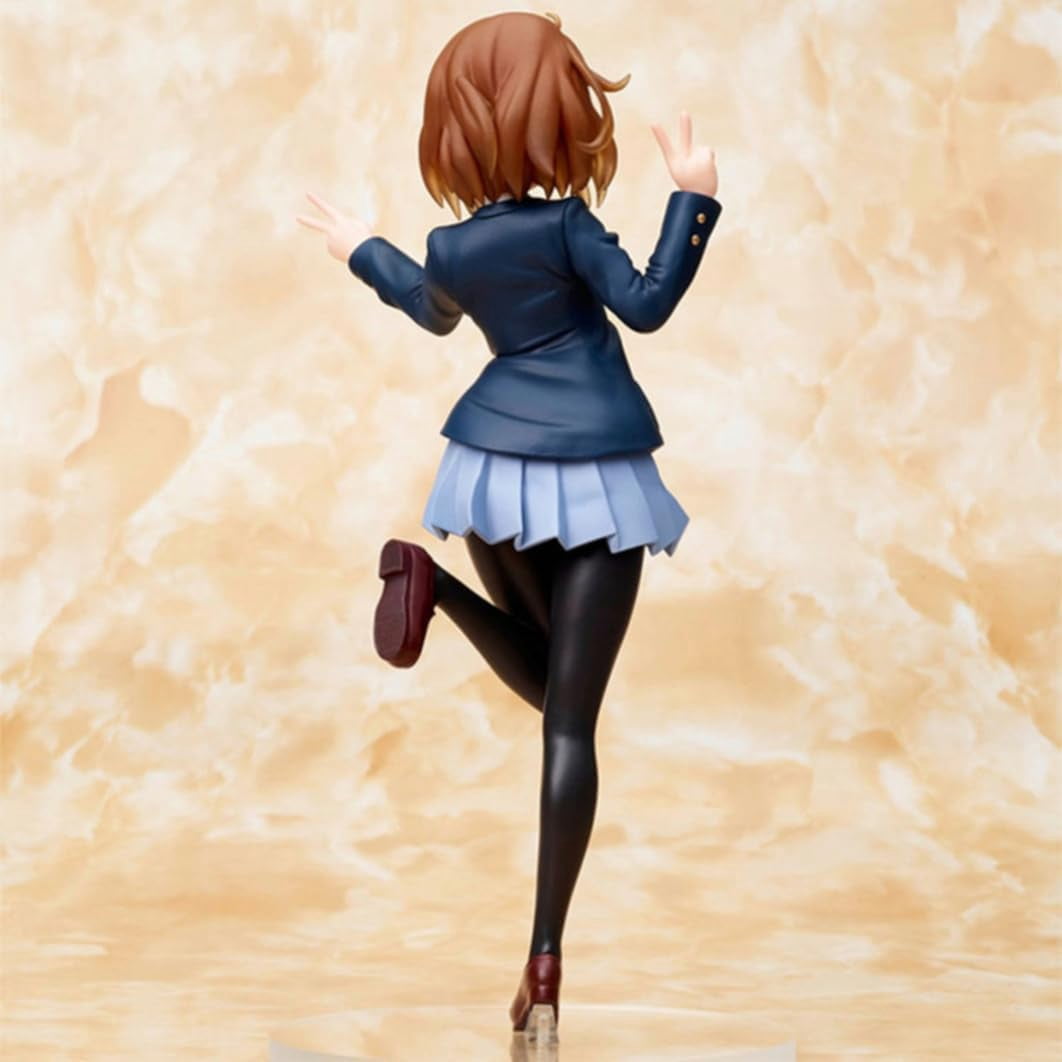 New K-ON! Hirasawa Yui (Uniform Ver) Character Anime Model Statue Action Figures Desktop Ornament Popular Decorations Fan Souvenirs Creative Gift Collectable