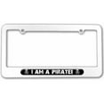 thumbnail image 1 of I Am A Pirate License Plate Tag Frame, Multiple Colors, 1 of 1