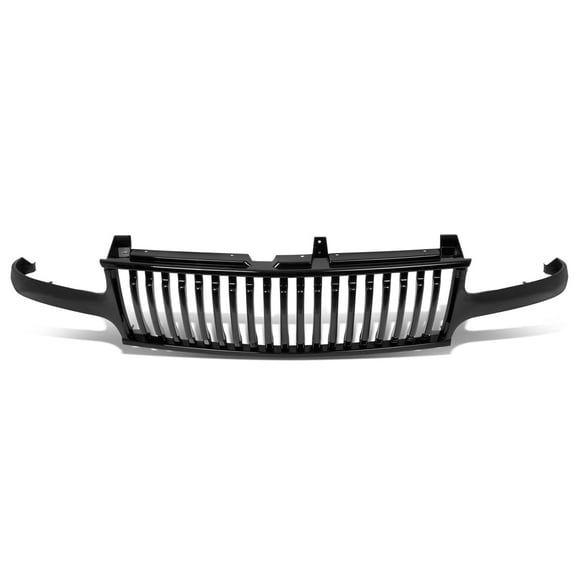 DNA Motoring Gloss Black Front Bumper Vertical Grille For 99-02 Silverado 00-06 Suburban Tahoe