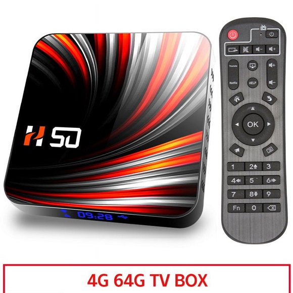 For Android Tv Box Android 10.0 4k 4gb 32gb 64gb Media Player 3d Video Smart Tv Box 4+64G_US plug
