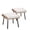 Beige, variant on Uforic Outdoor PE Wicker Ottoman Set of 2 Patio Rattan Footrest Seat with Soft Cushions -  Beige