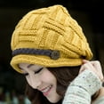 thumbnail image 3 of 1 Piece Korean Style Beanie Hat | Belt Decoration - Autumn Winter Windproof Warm for Outdoor Activities, 3 of 8