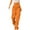 Orange, variant on Timegard Cargo Pants for Women Straight Leg High Waist Outdoor Lightweight Lounge Pants Multi Pockets