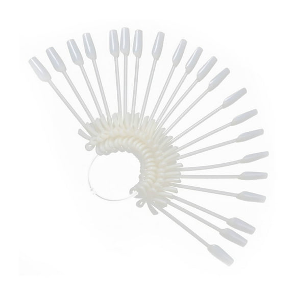 UDIYO 24Pcs Nail Display Plate Sturdy Convenient Carry PP Bowknot DIY False Nail Polish Card for Household