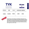 thumbnail image 4 of 8.3/9.5R24, 8.3-24, 9.5-24 Tractor Tire Inner Tube TR218A Valve Radial Bias, 4 of 6