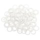 thumbnail image 1 of 4x100pcs Clear Nylon Bra Strap Adjuster Slider O Ring Lingerie Sewing Crafts, 1 of 5
