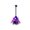Purple-B, variant on Dpityserensio Fall Decor Halloween Witch With String Lights Removable Riding Broomstick Prop With Web Decor Kids Witch Accessory For Party