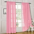 thumbnail image 2 of Cortinas transparentes para ventana, 2 paneles, de gasa, que filtran la luz, para dormitorio, sala de estar, habitación infantil, cocina y patio., 2 of 5