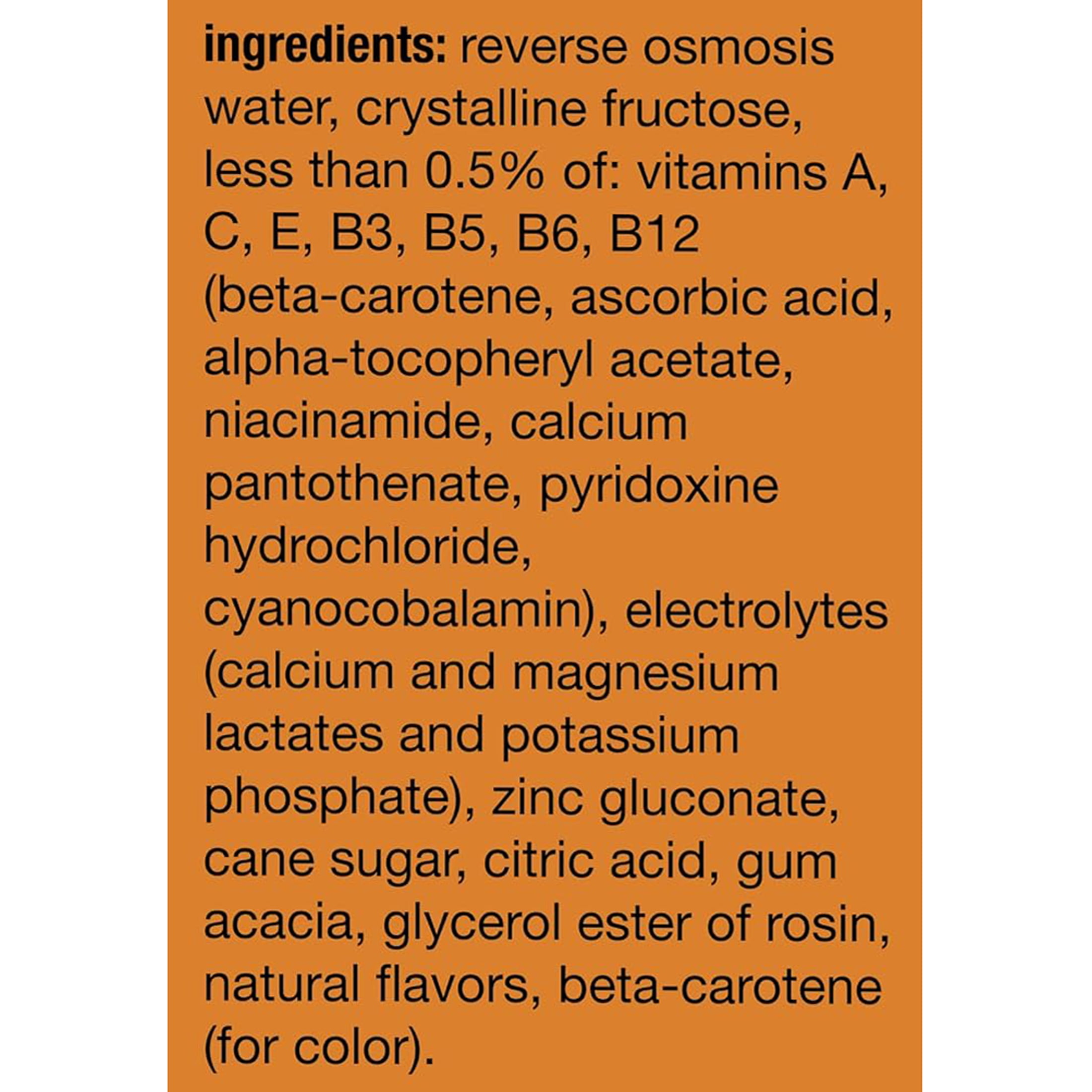 vitaminwater essential electrolyte enhanced water w/ vitamins, orange-orange drinks, 20 fl oz, 12 Pack