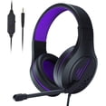 thumbnail image 1 of Cascos Gaming Stereo Anivia para PS4 PC Xbox One Controller con micrófono y cancelación de ruido Morado, 1 of 3