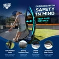 thumbnail image 4 of SpaceJump Lunar 10' Trampoline Outdoor Ultimate Set with Safety Net, Slide, Hoop & Sprayer, 4 of 10
