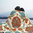 thumbnail image 6 of XMXT Flannel Throw Blanket for Couch, Vintage Persian Botanicals Bed Sofa Decor Blankets for Home Bedroom, 50 x 40 inches, 6 of 9