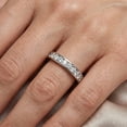 thumbnail image 2 of Pompeii 1 1/2ct Channel Set Diamond Eternity Ring 14K White Gold Lab Grown Wedding Band, 2 of 2