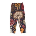 thumbnail image 4 of Naloa Forest Wild Mushroom Print Women’s Ultra-Soft Comfy Pajama Lounge Pants with Pockets & Drawstring, 4 of 8