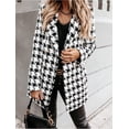 thumbnail image 6 of utcoco Womens 2026 Fashion Tweed Blazers Business Casual Double Breasted Open Front Plaid Blazer Jackets, 6 of 6