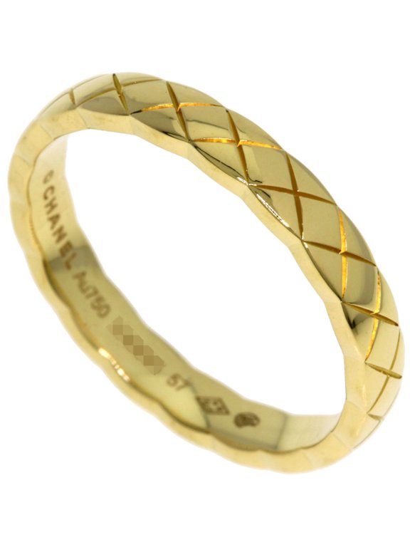 Pre-Owned Chanel Coco Crush #57 Ring, 18K Yellow Gold, Women's.
