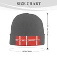 thumbnail image 4 of Switzerland Swiss Map Flag Beanie Hat Knit Hat Skull Cap for Men Women Winter Hat Deep Heather, 4 of 6