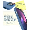 thumbnail image 3 of Smartish iPhone 14 Pro Max Slim Case - Gripmunk Compatible with MagSafe [Lightweight + Protective] Thin Grip Cover with Microfiber Lining - Blues on the Green, 3 of 6