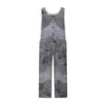 thumbnail image 6 of Rompers For Women 2025 Summer Casual Sleeveless Scoop Neck Short Jumpsuits Loose Fit Button Overalls With Pockets Gray XL, 6 of 6