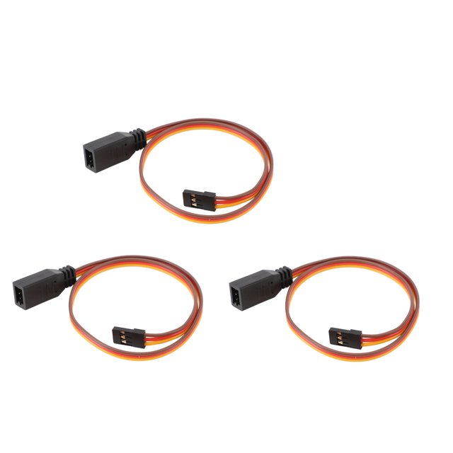 Cable De Extensión Servo, Rendimiento Estable Diseño Simple Cable De Extensión Servo RC 3 Piezas Para Piezas De Control Remoto