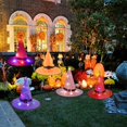 thumbnail image 3 of Guirnalda de luces de Halloween LzGUNGY con sombrero de bruja 36 luces con energía solar, 3 of 5