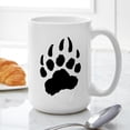 thumbnail image 6 of CafePress - BLACK Bear Paw Large Mug - 15 oz Ceramic Large White Novelty Mug, 6 of 6