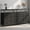 Black, variant on 12 Drawer Fabric Dresser with Open Shelf, Steel Frame Chest of Drawers, 63 Inches for Bedroom Living Room
