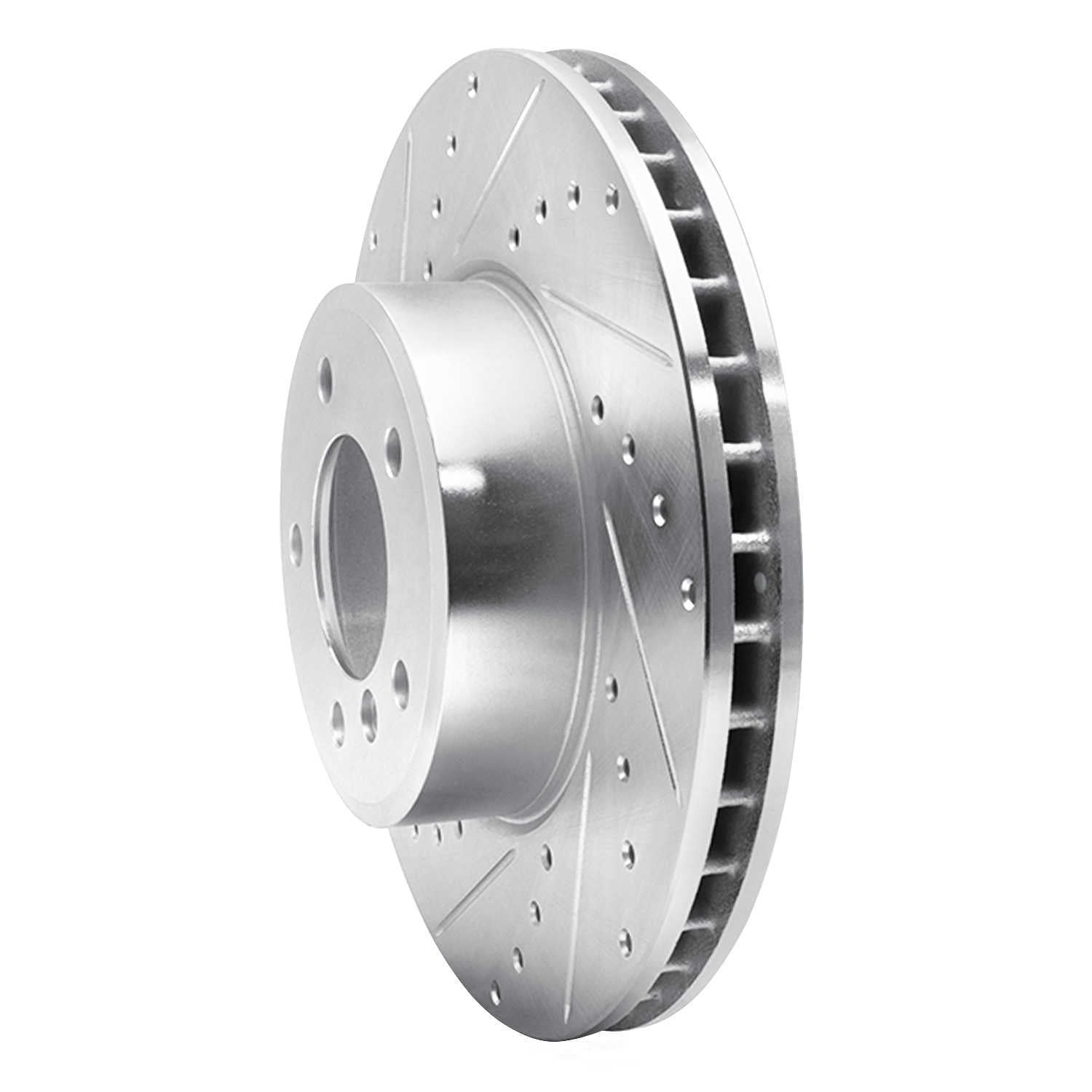 Dynamic Friction Company 631-31062L DFC Brake Rotor - Drilled And Slotted - Silver