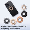thumbnail image 4 of ELEHOLD Magnetic Ring Holder, Dual-Sided Magnetic Phone Ring Holder Magnet Cell Phone Grip Finger Ring Kickstand Compatible with iPhone 17 16 15 14 13 12 Pro Max Mag-Safe, Android, Samsung etc,Gray, 4 of 7