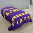 thumbnail image 2 of LSU Tigers Reversible Big Logo Soft and Colorful Comforter, Queen, 2 of 6