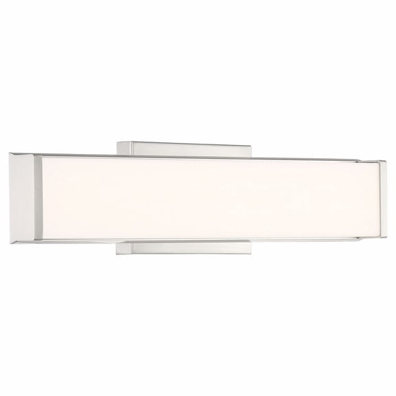 62570LEDD-BS/ACR-Access Lighting-Citi-20W 1 LED Bath Vanity in Transitional Style-18 Inches Wide by 5.5 Inches Tall-Brushed Steel Finish