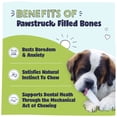 thumbnail image 2 of Pawstruck Large 5-6" Filled Dog Bones, Peanut Butter Flavor - Made in USA, Long Lasting Stuffed Femur for Aggressive Chewers, Dental Treat - Pack of 3, Packaging May Vary, 2 of 9