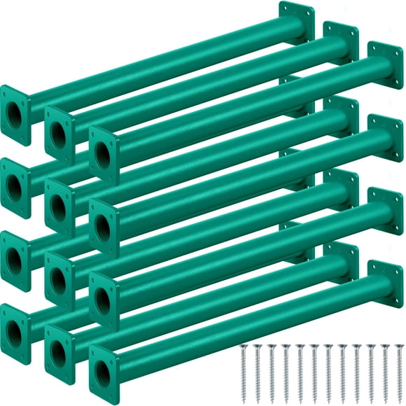 Dunzy 12 Pack Monkey Bars Swing Set Accessories Rods Playset Ladder Rungs Hardware Kit Steel Monkey Bar with Screws for Backyard Playground Equipment