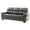Dark Brown, variant on Glory Furniture Marta Faux Leather Sofa in Gray