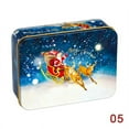 thumbnail image 1 of Christmas Square Metal Tinning Can Set Candy Box Gift Storage Box Biscuit Can, 1 of 4