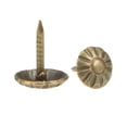 thumbnail image 1 of Unique Bargains Clous de Rembourrage Tacks 8mm Tête Dia Ronde Goupilles de Pouce Ton Bronze 15 Pcs, 1 of 4