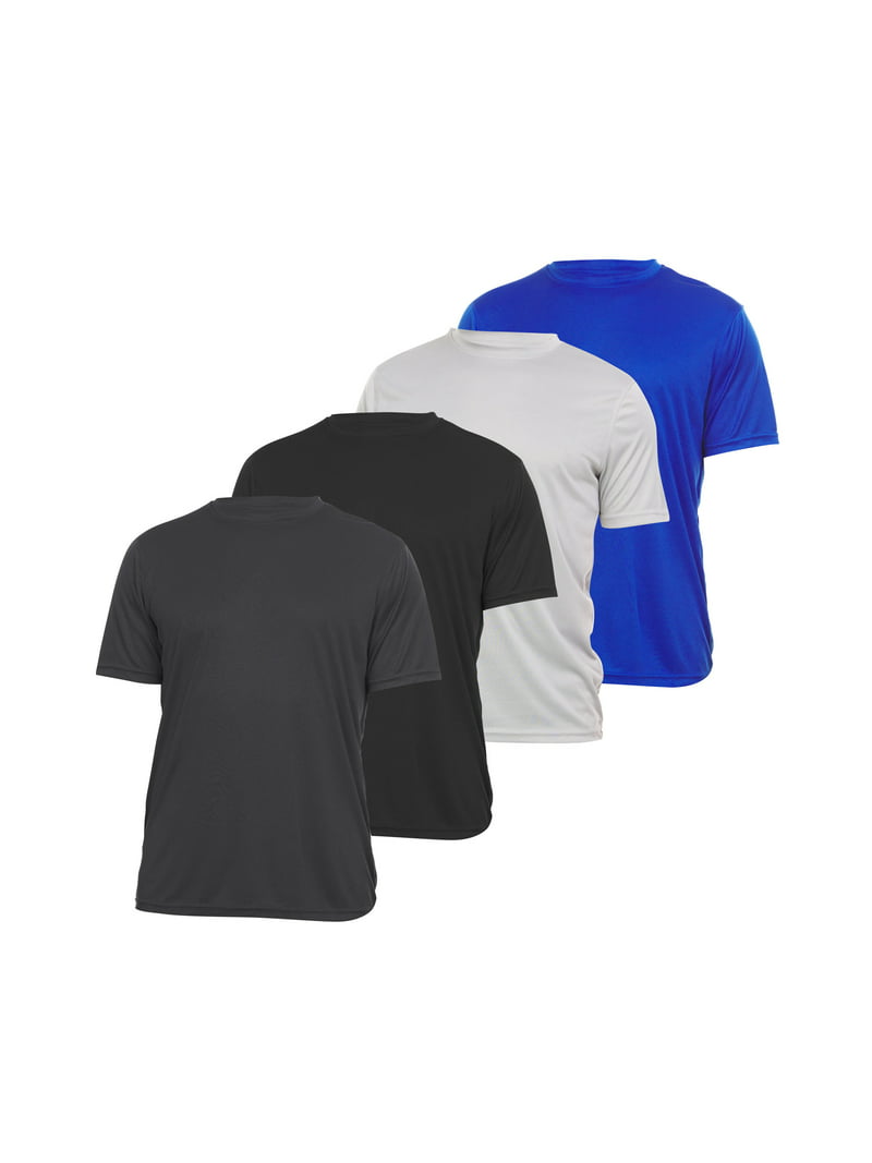 Men's Performance Shirts Athletic Moisture Wicking Gym shirts (4 Pack) up to Size 3X - Walmart.com