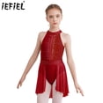 thumbnail image 2 of Vestido de leotardo con tutú y espalda descubierta para niños y niñas, traje de actuación de danza lírica y Ballet con diamantes de imitación brillantes, 2 of 5