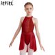 thumbnail image 2 of Vestido de leotardo con tutú y espalda descubierta para niños y niñas, traje de actuación de danza lírica y Ballet con diamantes de imitación brillantes, 2 of 5