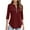 Red Shirts, variant on Htigea Women's 3/4 Length Sleeve Shirts 1/4 Zip V Neck Tunic Top Dressy Business Work Blouse Black,S