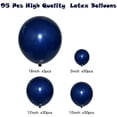 thumbnail image 2 of 2X Navy Blue Balloons Garland Kit,Navy Blue Balloon Dark Blue Balloons for Birthday Baby Shower, Wedding, Bridal Shower, 2 of 7