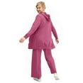 thumbnail image 2 of Ellos Plus Size Wide Leg French Terry Sweatpant, 2 of 2