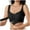 Black, variant on Posture Bras for Women Front Closure No Underwire Seamless Push up Everyday Bra Trendy Racerback Full Coverage Bralettes Khaki XL