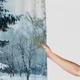 thumbnail image 3 of Orinice Christmas Tree Snow Park Bathroom Decor Set Colorful Luxurious Graphic Print Polyester Fabric Shower Curtain Set with Hooks 69x72, 3 of 7